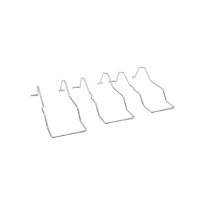 Clip de resorte de alambre plateado personalizado con gancho en zigzag brillante para ensamblaje de hardware basado en diseños OEM - Product Image 2