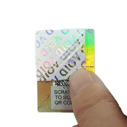 Ba chiều nhãn an ninh làm mất hiệu lực làm xáo trộn hiển nhiên Holographic Sticker Bảo hành làm mất hiệu lực nếu con dấu bị hỏng