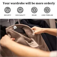 Étiquettes de marquage de taille en plastique en forme d'anneau, non pliables, pour l'organisation des vêtements, fabriquées en Chine avec délai de livraison d'échantillon de 7 jours