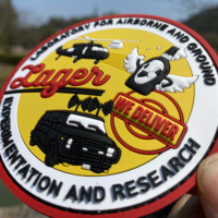 Insigne en caoutchouc PVC 3D personnalisé Patch en silicone Boucle de crochet thermocollante pour chapeaux Bâtons d'airsoft Étiquette souple collante Patchs en PVC souple en plastique