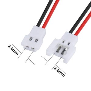 1S <span class=keywords><strong>2</strong></span> Pin Molex 51005 51006 <span class=keywords><strong>2</strong></span>.0mm Pitch Drone kablo erkek ve kadın kurşun fiş konnektörü için 1S Lipo pil şarj Drone Syma - Product Image 4