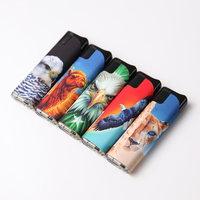 Briquet électronique à flamme jet en plastique, rechargeable et coupe-vent, pour cigares et cigarettes - Option cadeau d'affaires