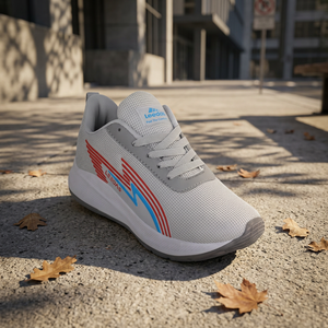 Zapatillas de deporte de malla transpirable para hombre, zapatos deportivos ligeros con cordones, suela suave antideslizante, calzado informal para correr, malla transpirable para hombre - Product Image 2
