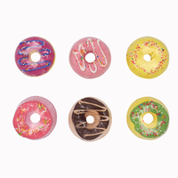 Huile essentielle de Offre Spéciale Relaxant Naturel Bio Bulle Colorée Lot de 4 Bombes de Bain Fizzy Donuts Vegan Ensemble pour Enfants