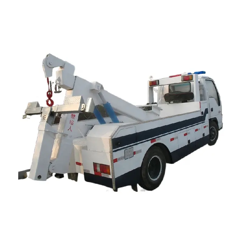 Camion de récupération de panne personnalisé avec grue, camion de remorquage, 4 tonnes, en vente