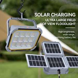 Lámpara Solar LED Plegable Multifuncional de 12000mAh, Resistente al Agua IP66, Portátil, Ahorro de Energía, Recargable con Panel Solar para Exteriores y Camping - Product Image 5