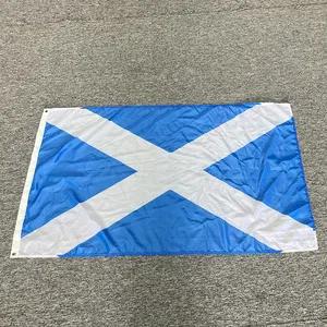 90x150cm Scot Scottish Scotland Flag Union Jack Euro 2024 Saint Andrew's Cross Blue Flag With A White X Waterproof