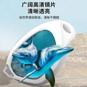 Lunettes de natation Whale taille M, lentille en PC avec revêtement anti-buée, ajustement universel - Product Image 4