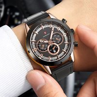 NS Never Stop N952 Nouvelle montre-bracelet étanche Relogio Masculino Classique Business Aiguilles lumineuses Montres-bracelets pour hommes