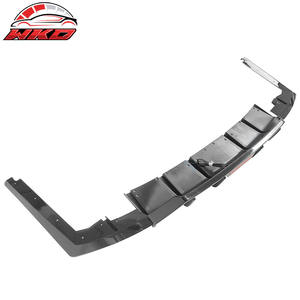 Lèvre de pare-chocs arrière pour Hyundai Elantra 2021 2022 2023 Style IKON Noir brillant Diffuseur - Accessoires automobiles PP - Product Image 4