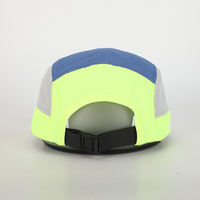 Casquette de sport personnalisable OEM, légère et souple en nylon, pour la course, design uni à 5 panneaux, certifiée BSCI, recyclée, pour le camping, avec votre propre logo