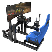 aluminium simulateur de cockpit de course siège voiture conduite simulateur de course jeu de cockpit simulateur de course