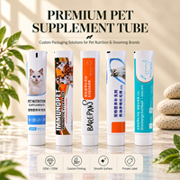 Tubes de dentifrice en aluminium et plastique avec bouchon à vis à barrière d'oxygène, diamètre 12,7 x 35 mm, emballage cosmétique