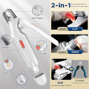 <span class=keywords><strong>Coupe</strong></span>-ongles 2-en-1 pour chiens et chats 2026 – Tondeuse rapide pour griffes de chiens et chats de grande, moyenne et petite taille avec capteur - Product Image 4