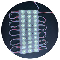 Lentille d'angle de haricot de grande taille 86x18 3 puces 160 blanc 6000k 12000k DC12V 1.8W module led pour lumière de lettre de canal