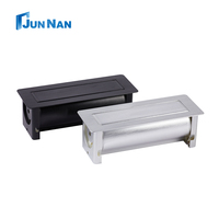 Prise de conférence de bureau rotative motorisée en aluminium multi-prises pour table de réunion