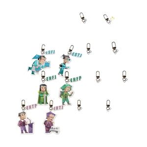 Portachiavi Digitale in Acciaio Inox e Plastica con 16 Personalità MBTI KPOP, Stili <span class=keywords><strong>ENFP</strong></span> INFJ ESTP INTP, Leggero - Product Image 1