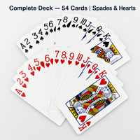 Cartes à jouer en papier Guandan personnalisées |   Marque Baoruiyuan |   Jeu de cartes de poker OEM ODM, boîte en papier durable et écologique, portable, pour usage familial