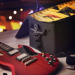 Bolsa de Transporte para Controlador de DJ con Compartimentos Desmontables y Acolchados, Bolsa para Cables de DJ, Bolsa Personalizada para Equipos de DJ - Product Image 2