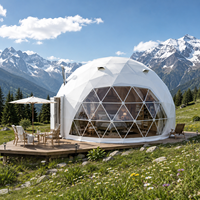 Tente Dôme Géodésique de Luxe Personnalisée pour Glamping, Hôtel, Chambre Ciel Étoilé, Camping en Plein Air, Hébergement, Fournisseur de Maisons pour Zones Scéniques