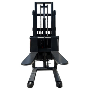 Carretilla elevadora a horcajadas plegable Transpaleta automática Gato Apilador semieléctrico 1,6 M-5m Elevador de carretilla elevadora de grúa de altura 1000kg - Product Image 5
