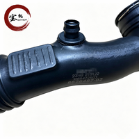 Pièces automobiles 13718626487 Conduit d'admission d'air avec capteur Tuyau d'entrée d'intercooler Compatible avec X5 X6 F15 F16 Guide d'admission gonflable