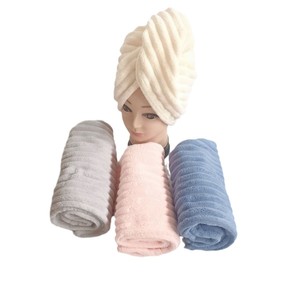 Wraps de serviette de cheveux en <span class=keywords><strong>microfibre</strong></span> pour les cheveux humides Turbans <span class=keywords><strong>anti</strong></span>-frisottis pour les cheveux bouclés - Product Image 3