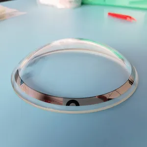 OEM Custom Made Tempered High Temperature UV Fused Silica/Quartz Glass Protective Dome Cover Lens