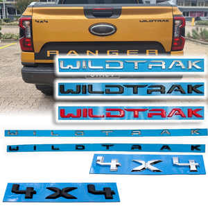 โลโก้ 3 มิติ ABS สไตล์แท้ Wildtrak สำหรับติดฝากระโปรงหน้า  ติดข้างบังโคลน  และติดท้ายรถยนต์ สำหรับ <span class=keywords><strong>Ford</strong></span> Ranger ปี 2022-2023 - Product Image 1