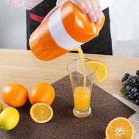 Hand Juicer Citrus Oranje Knijper Handleiding Deksel Rotatie Druk Ruimer Voor Lemon Lime Grapefruit Met Zeef En Container