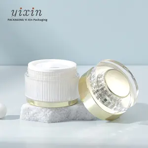 30 मिलीलीटर ऐक्रेलिक फेस क्रीम लोशन वैक्यूम स्प्रे बोतल के साथ 120 मिलीलीटर सार ब्रश प्लास्टिक टोपी सौंदर्य प्रसाधन प्लास्टिक जार - Product Image 4