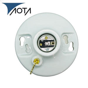 Цоколь для лампы, устойчивый к коррозии, 660 Вт, высококачественная керамика, 250 В, <span class=keywords><strong>E26</strong></span> E27, фарфоровые электрические патроны для ламп - Product Image 1