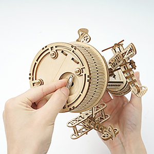 Kit de modèle de tour de contrôle aérien Robotime <span class=keywords><strong>Rokr</strong></span> AMK41 avec certificat CE, jouet à assembler, puzzles en bois 3D - Product Image 4