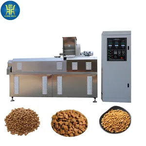 pet fodder making equipment machine fully automatic dry pet dog food pellet extruder