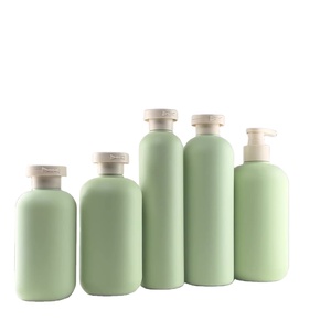 Chất lượng cao 200/250/300/400/500ml màu xanh lá cây ánh sáng màu xanh lá cây/Nâu nhựa rỗng chai dầu gội lật bơm phun mặt nạ các loại kem - Product Image 2