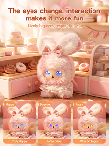 Petit jouet interactif intelligent IA transfrontalier en peluche, en forme de sac, pour bébé, avec fonction de pose assise, jeux mathématiques, faits scientifiques et naturels, et hauteur réglable - Product Image 3