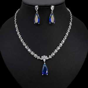 <span class=keywords><strong>2</strong></span> шт., женские сережки и ожерелья из фианита - Product Image 4