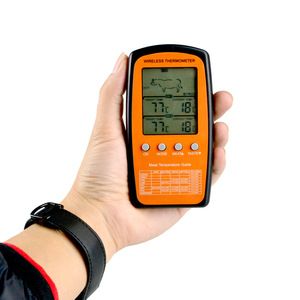 Termómetro de cocina ABS inalámbrico de doble sonda, alarma de temperatura alta/baja para carne, carne, barbacoa y horneado, OEM ODM - Product Image 3