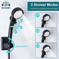 Pompe de douche électrique portable 4500/6000/7800mAh avec affichage numérique USB, en PVC, à poser au sol, pour camping, extérieur et voyages