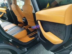 Cubierta del panel superior de la puerta en <span class=keywords><strong>Alcantara</strong></span> <span class=keywords><strong>para</strong></span> Tesla Door Interior Car Accessories Modificación Interior Kit Tapicería - Product Image 5