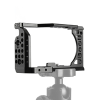 Appareil photo reflex numérique Cage Rig étui de protection Vlog support de poche chaussure froide montage stabilisateur vidéo pour Sony A6300 A6400 A6000 accessoire