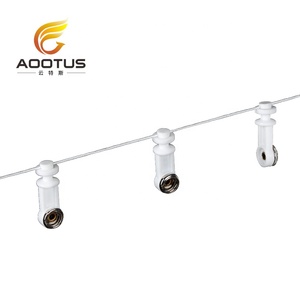 Rails de rideau de vague bouton planeur 60mm <span class=keywords><strong>silencieux</strong></span> ondulation pli transporteur en plastique coureurs de rideau sur String <span class=keywords><strong>Racer</strong></span> - Product Image 2