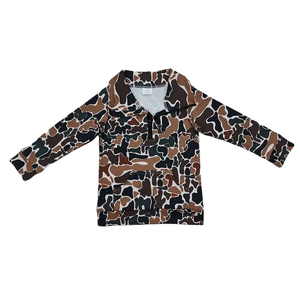 Vente en gros de pulls à fermeture éclair camouflage assortis pour la famille, garçons, filles, femmes, hommes, manches longues, hauts d'automne - Product Image 2