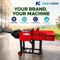Machine à hacher les fourrages à large entrée, haute productivité, à faible consommation d'énergie, pour petites exploitations agricoles, avec taille de coupe uniforme et robuste