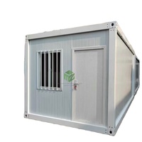 Maison conteneur modulaire préfabriquée rectangulaire démontable et portable de 20 pieds de style contemporain Zhongming