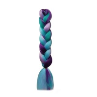 Perruque tressée jumbo mélangée quatre couleurs en gros - Dreadlocks synthétiques résistantes à la chaleur pour femmes, extensions de cheveux tressés volumineux jusqu'à 180°C