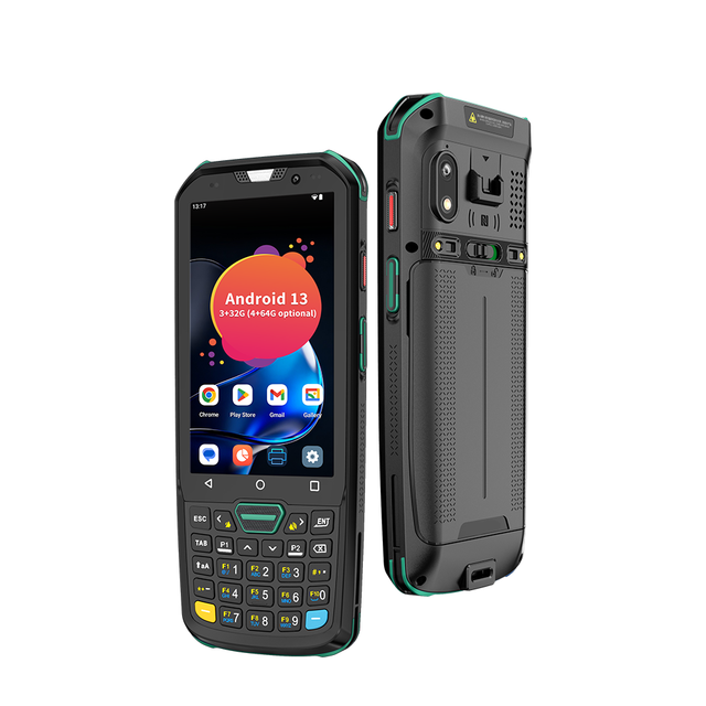 Android 13 PDA Data Collector 4 Inch Handheld PDA Terminal Rugged PDA with Digital Keyboard