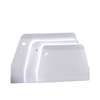 Bakest lisse blanc en plastique Fondant coupe-pâte petit et grand Silicone pâtisserie pâte grattoir lave-vaisselle gâteau outils de cuisson