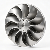 Impeller usiné CNC 5 axes sur mesure OEM, pièces usinées haute précision en billettes pour applications aérospatiales et pompes industrielles
