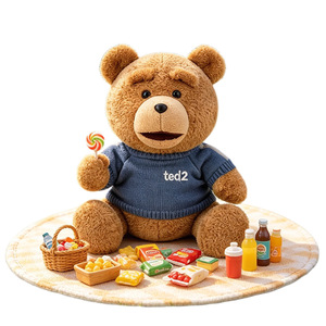 <span class=keywords><strong>Oso</strong></span> de Peluche Navideño <span class=keywords><strong>TED</strong></span> con Licencia Oficial, Algodón PP y Poliéster para Aliviar el Estrés, <span class=keywords><strong>Muñeco</strong></span> Unisex de 2 Pulgadas, Regalo Navideño - Product Image 1